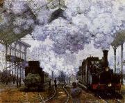 Claude Monet The Gare Saint-Lazare Arrival of a Train oil